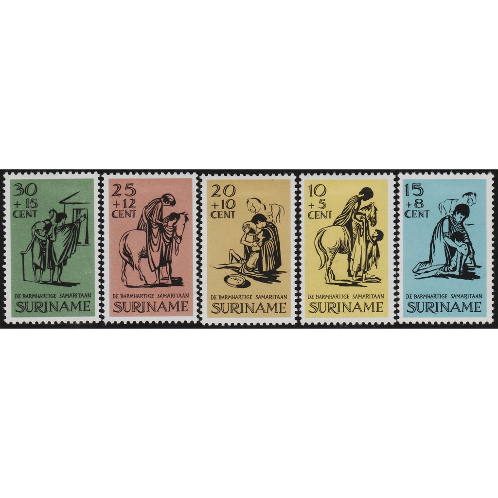 

A5-60 suriname mNh 5v 22.03.1967 easter charity