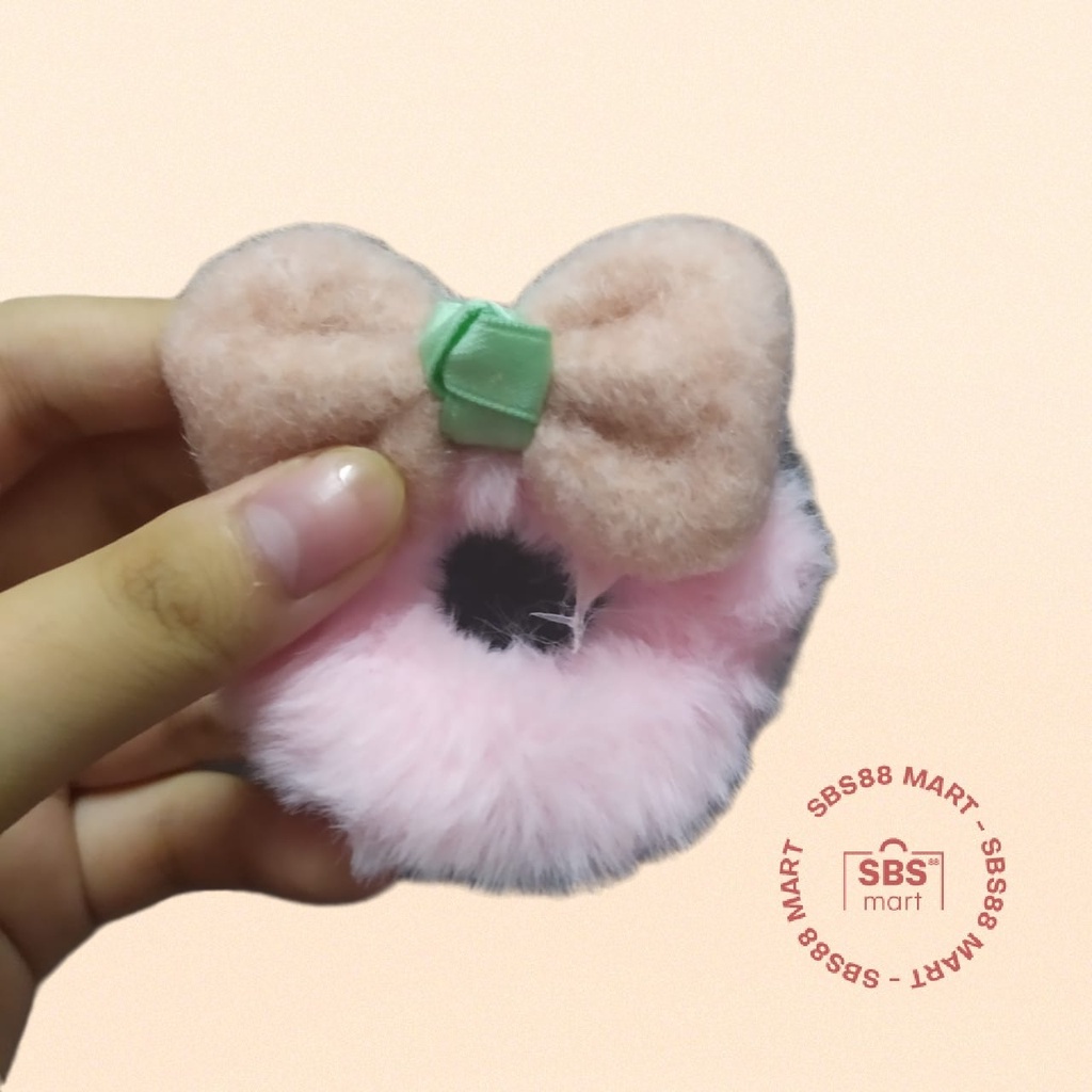 Ikat Rambut Anak Gaya Korea - Scrunchie Boneka Anak bentuk Pita Bear Beruang Bunny Rabbit Lucu