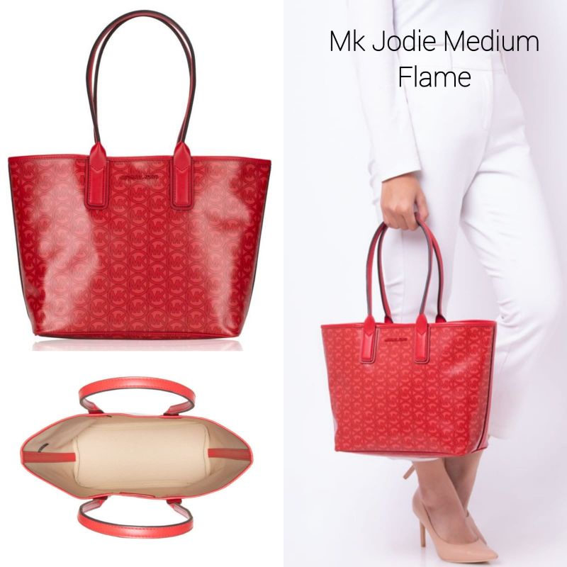 Michael kors Mk jodie medium tote bag red flame n