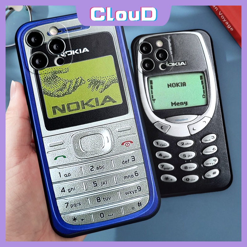 IPHONE Case Pelindung Lensa Penuh Tahan Banting Gaya Vintage Untuk Nokia X 7 8 Plus XR XS Max 6 6s Plus SE 2020 12 11 13 Pro Max