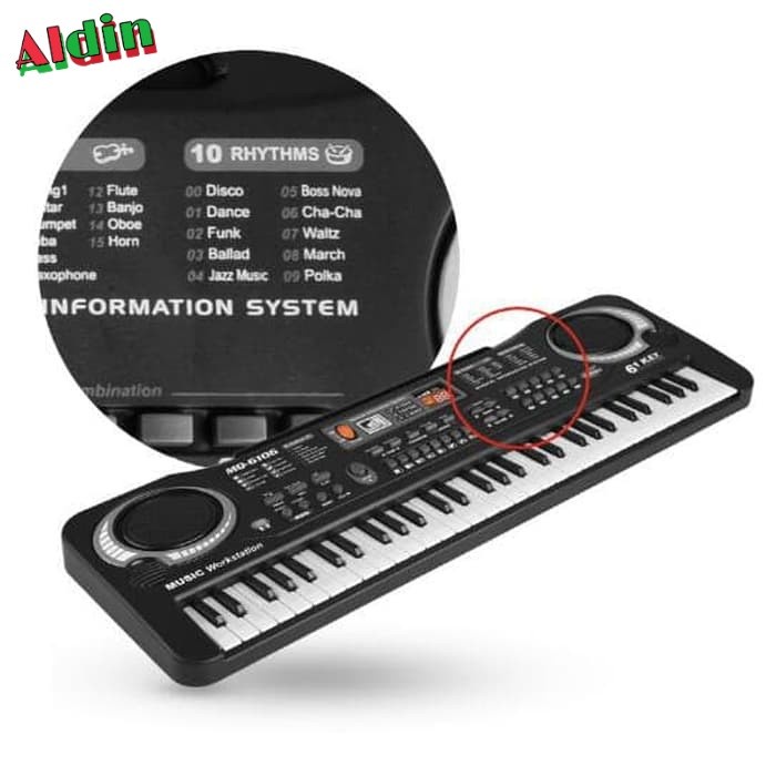 Digital Electronic Keyboard 61 Keys - MQ-6106