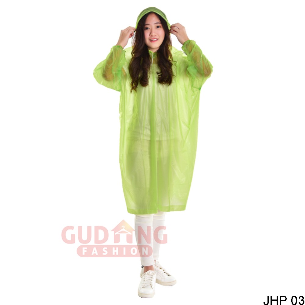 Raincoat Jas Hujan Ponco Transparan Unisex