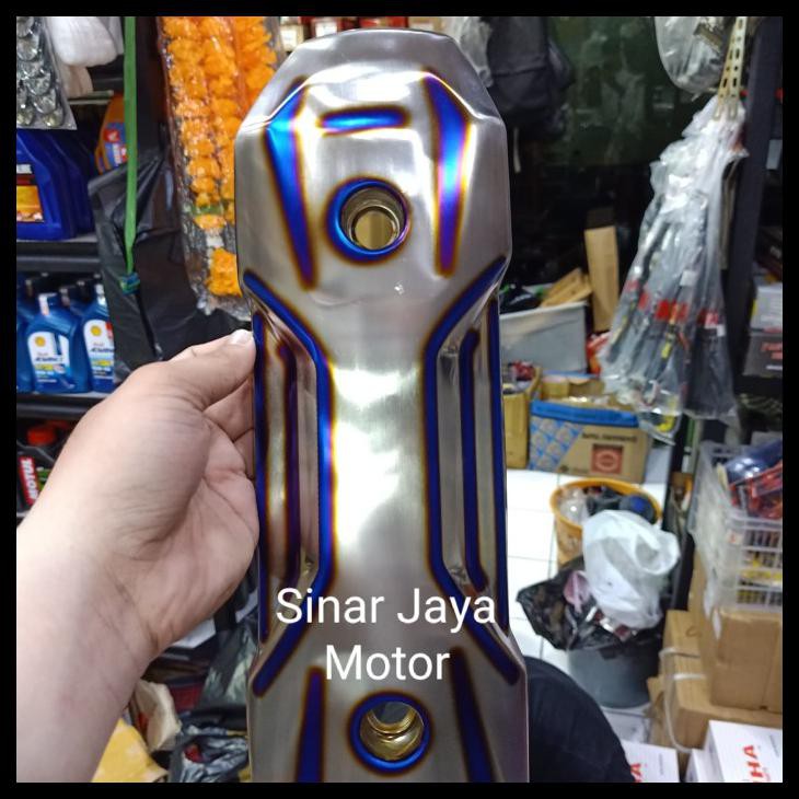 Tameng Knalpot Zoomer Titanium Thailand Scoopy, Beat, Vario 110