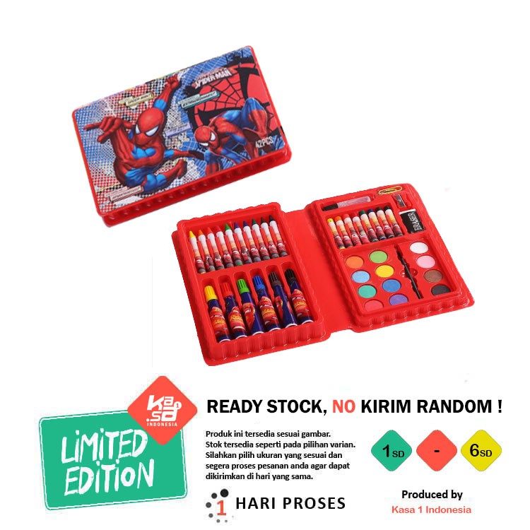 

CRAYON SET 42 PCS Motif Anak Sekolah TK / SD BOX