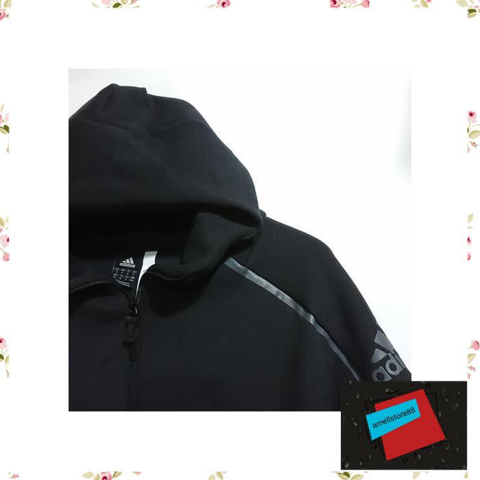 Jaket Pria parasut parka gunung ADIDAS ZNE HOODIE BLACK GREY PREMIUM BAHAN ORIGINAL REAL PIC AZ51