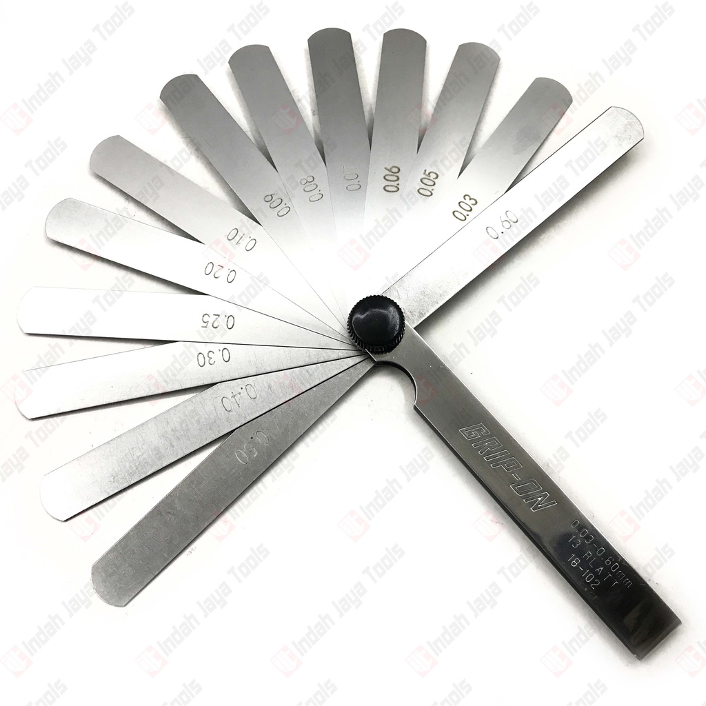 GRIP ON 18-102 Feeler Gauge 13 Pcs - Fuller Blade Stel Klep Ketebalan