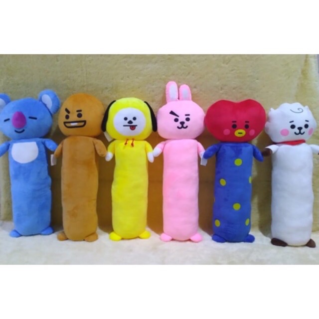Guling boneka kepala BT21 BTS KOYA TATA COOKY CHIMMY RJ