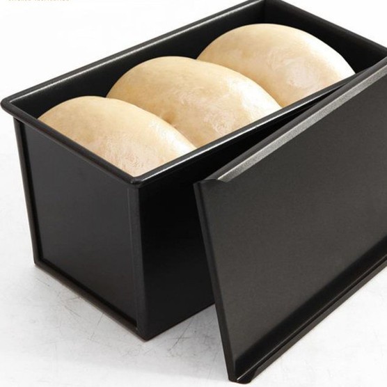 Chefmade toast box Black WK9072 / Loyang Roti Tawar Polos / loaf pan