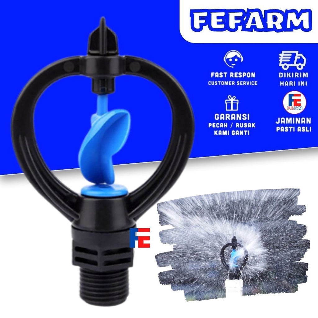 Sprinkler Kupu Kupu Butterfly Sprinkler 360 Derajat Otomatis 1/2 3/4 Inchi