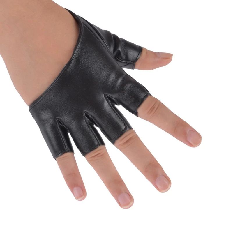 Sepasang Sarung Tangan Half Palm Wanita / Half Palm Leather Gloves