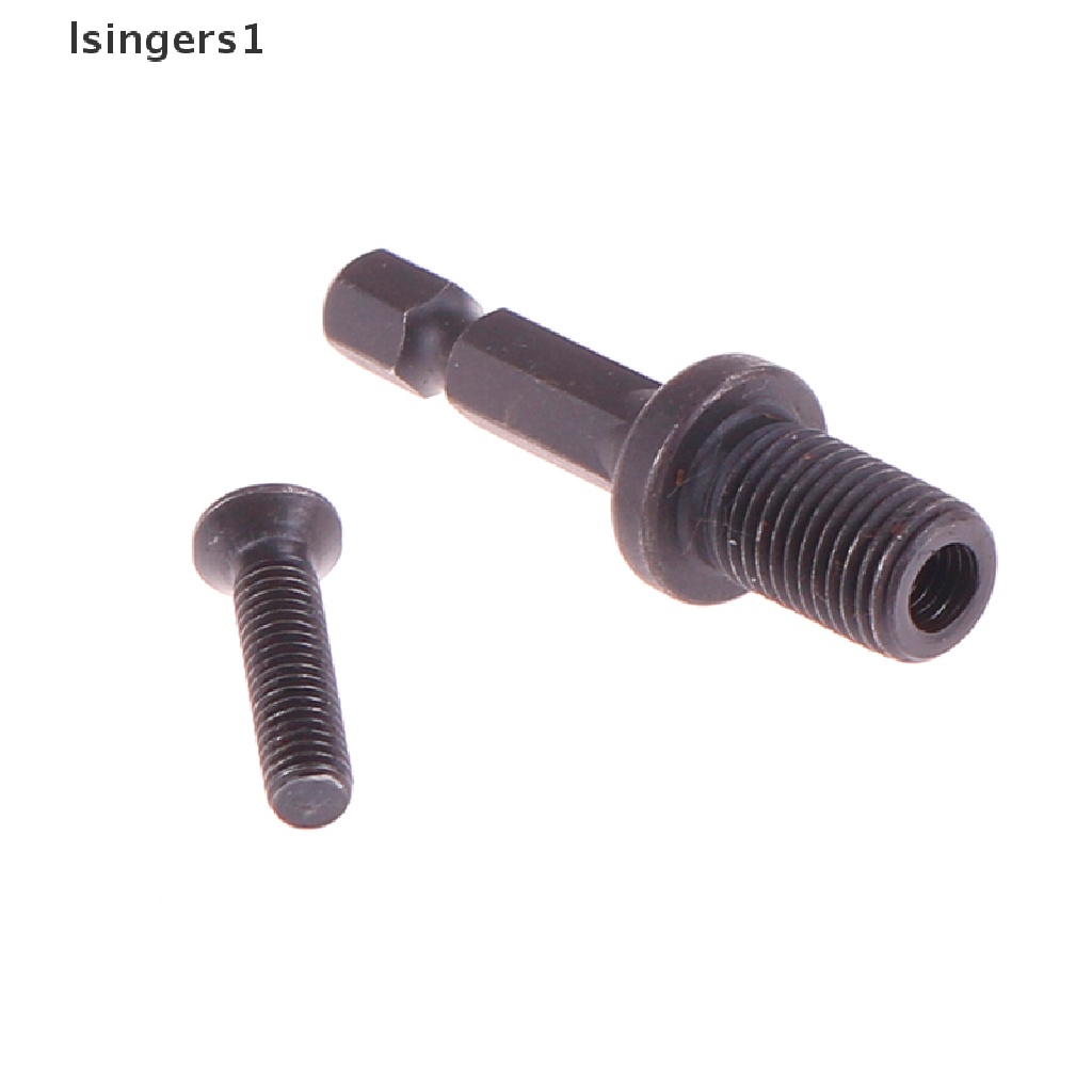 (lsingers1) Adapter Konektor Mata Bor Ulir Male 3 / 8 &quot;- 24UNF Untuk Hex Shank