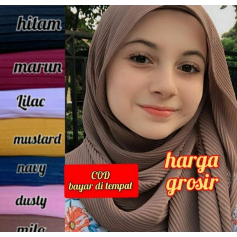 GRATIS ONGKIR PASHMINA PLISKET/PASHMINA/HIJAB PASHMINA PLISKET/PAKAIAN WANITA/HIJAB TERLARIS