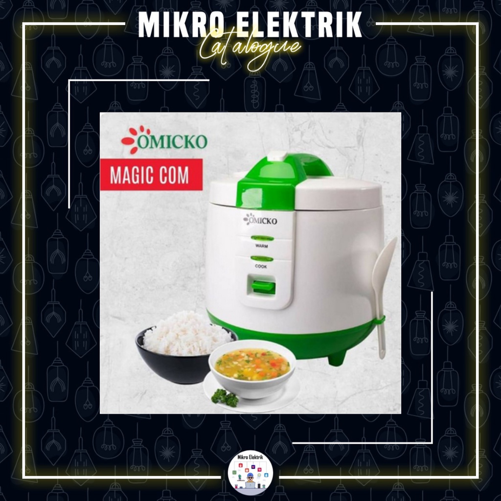 OMICKO MAGIC COM 1,2 L 3 IN 1 PENANANK NASI RICE COOKER