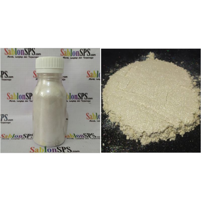 BUBUK POWDER SHIMMER WHITE PUTIH 40GR