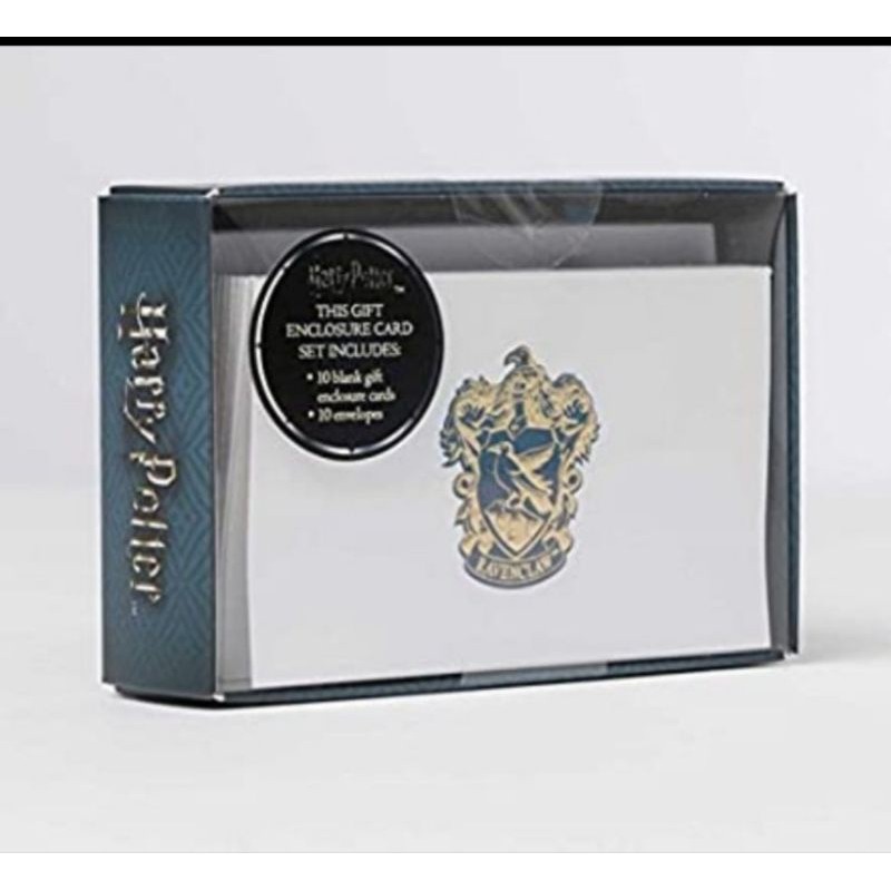 

SLYTHERIN HARRY POTTER CREST FOIL GIFT ENCLOSURE CARD RAVENCLAW