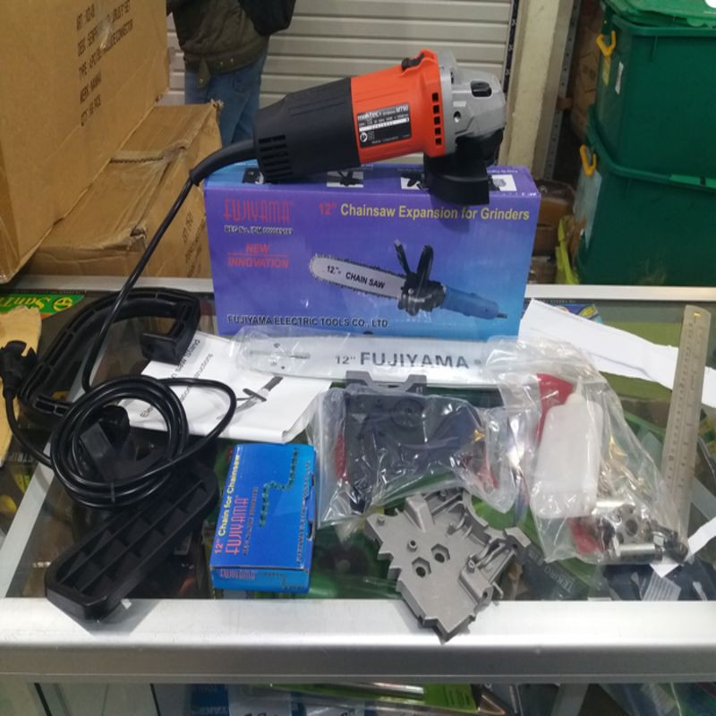 PAKET MESIN GERINDA MAKTEC MT90 ADAPTOR SAMBUNGAN JADI MINI CHAINSAW