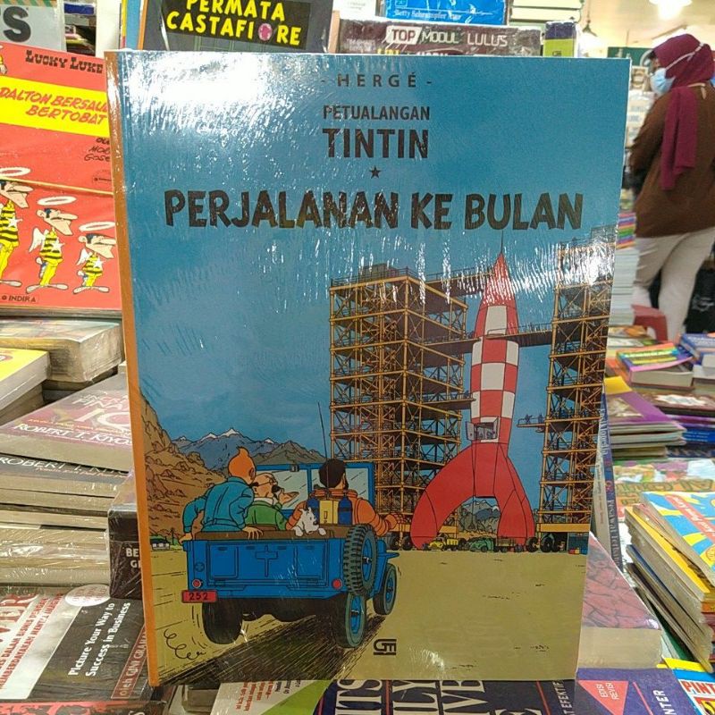 Jual Original Tintin Perjalanan Ke Bulan Buku Besar Indonesia