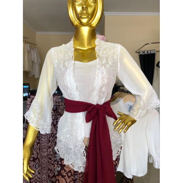 KEBAYA BORDIR SERAT JAGUNG | KEBAYA JADI BORDIR | KEBAYA BALI | KAIN BORDIR SERAT JAGUNG