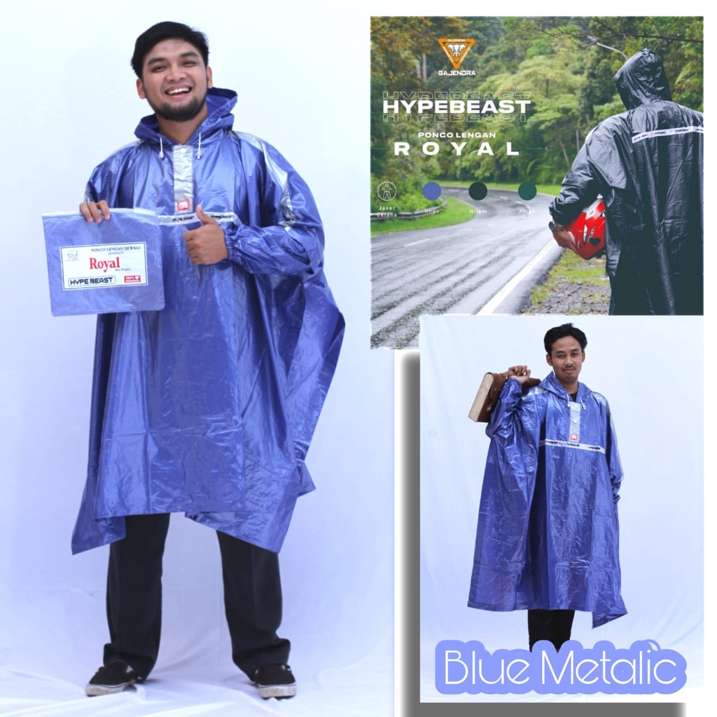 Jas Hujan Royal Mantol Royal Mantol Kelelawar Mantol Ponco Trendy