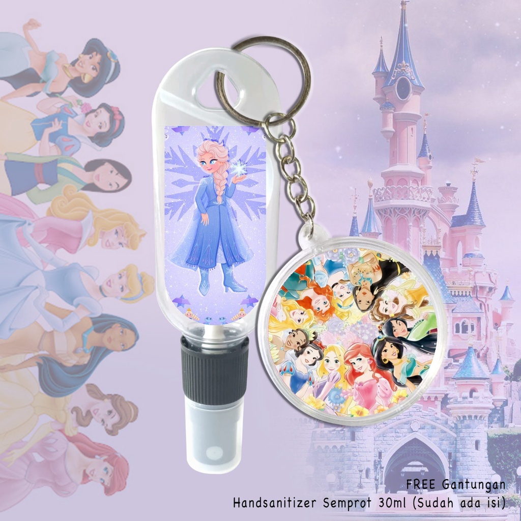 (FREE GANTUNGAN KUNCI) HAND SANITIZER SPRAY 30 ML / CARTOON CUTE / BEST SELLER / ELSA