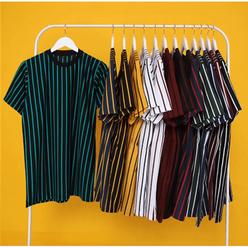 Kaos vertikal Stripe medium / kaos wanita / kaos pria