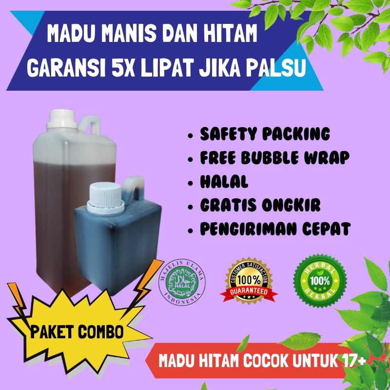 

Paket Madu Kecil Hitam dan Besar Manis Asli Hutan - Madu Manis Murni 100% ASLI