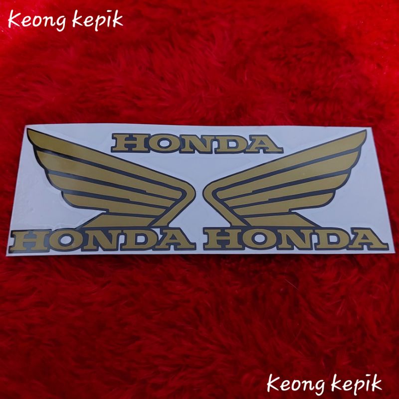 (BISA COD) STIKER STICKER KECIL CUTTING EMBLEM LOGO SAYAP HONDA