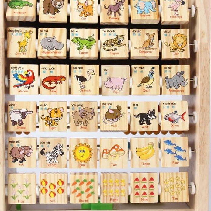 

Hot Now (JA) Papan Tulis Anak Magnetic Multifungsi +Spidol Drawing Board Anak 2 Sisi Black White Board