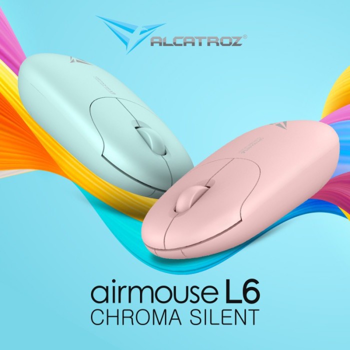 Mouse Wireless Alcatroz Airmouse L6 Chroma Silent Rechargeable