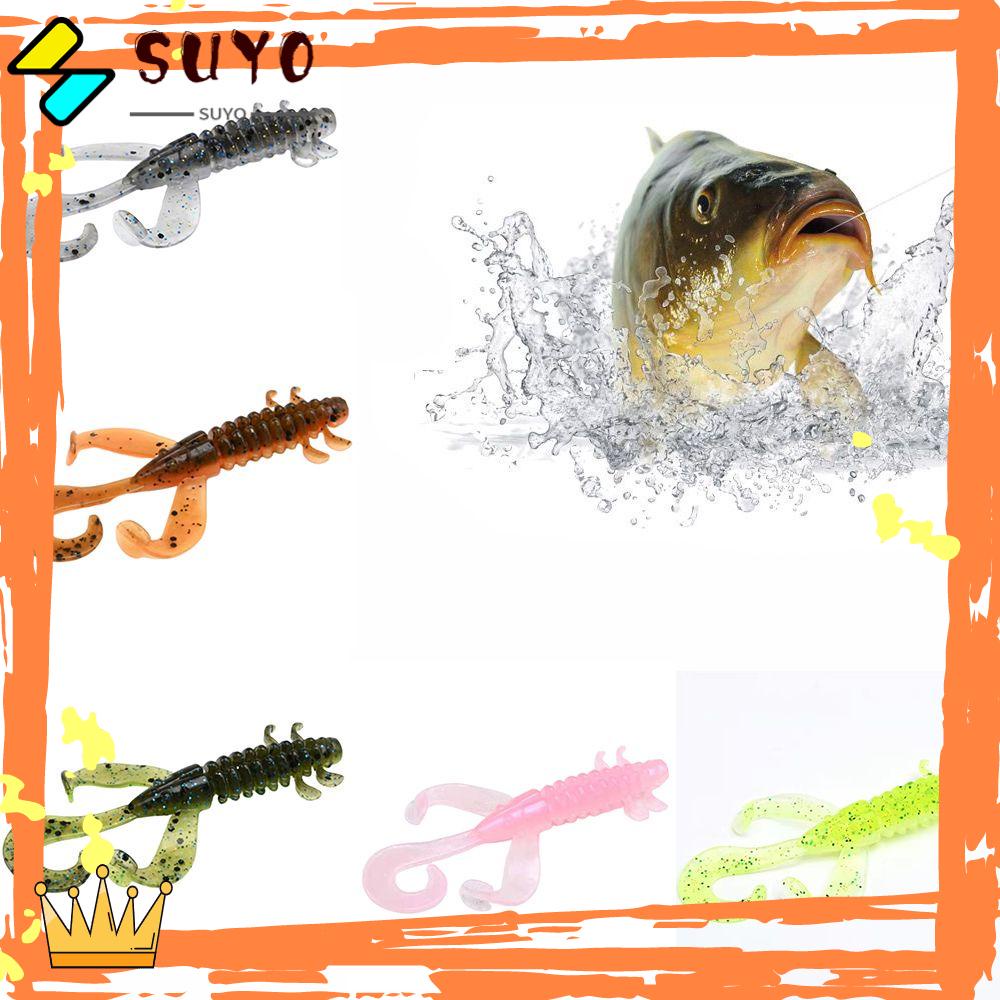 Suyo 5Pcs / Pak Umpan Pancing Bentuk Lobster Bahan TPE Lembut Tahan Lama