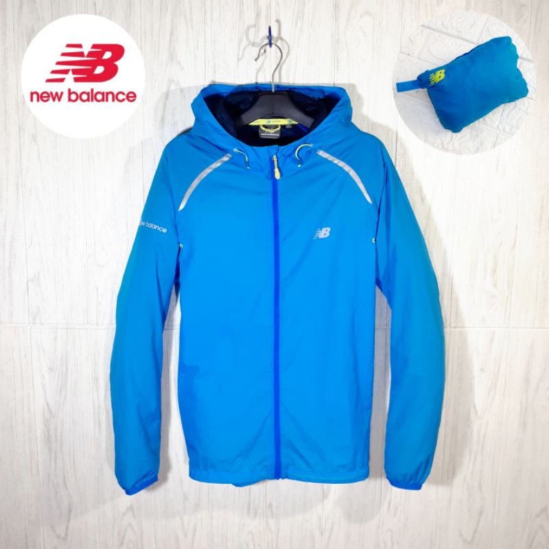 Jaket NEW BALANCE Windbreaker Outdoor Running Hiking Gunung Sepeda Bekas Second Original