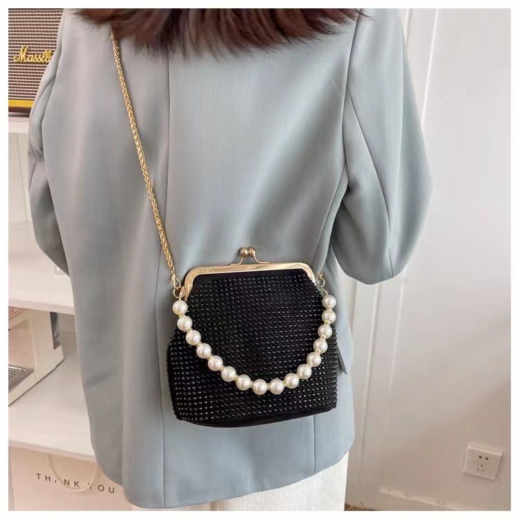 Tas Selempang Wanita Manik Import Mutiara Model Terbaru Dan Kekinian Fashion Korea FA1056