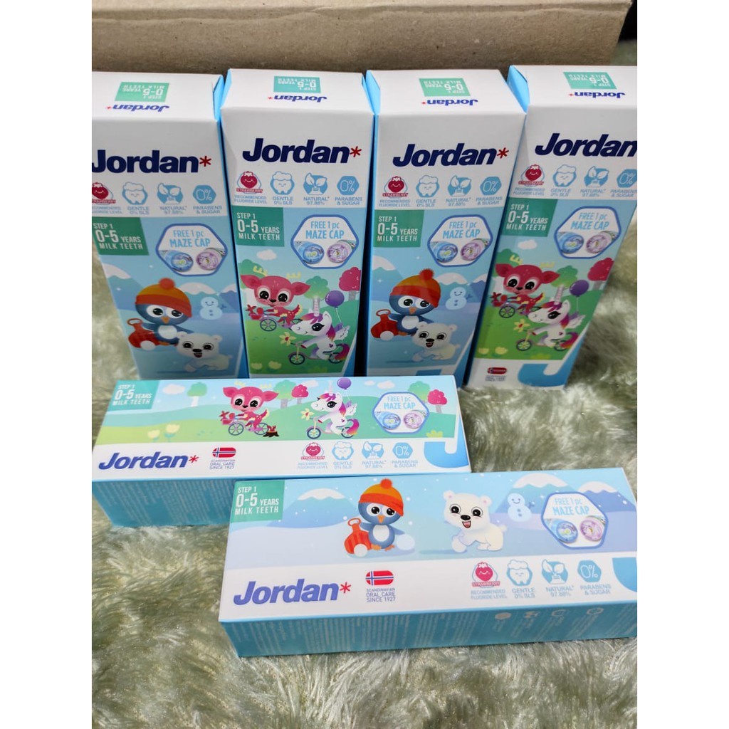 Sikat Gigi anak JORDAN toothbrush step 1 2 3 - JB