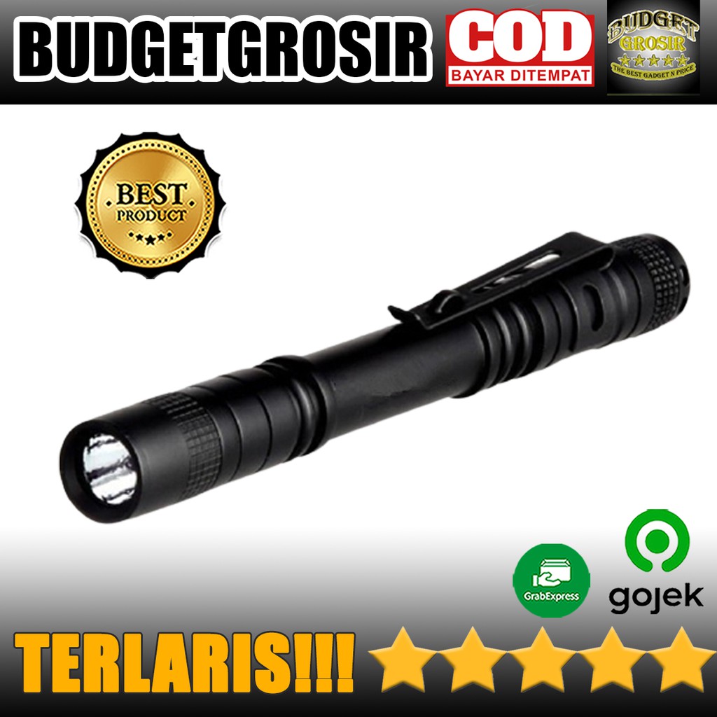 Senter Camping Flashlight Cree Q5 600 Lumens - TaffLED