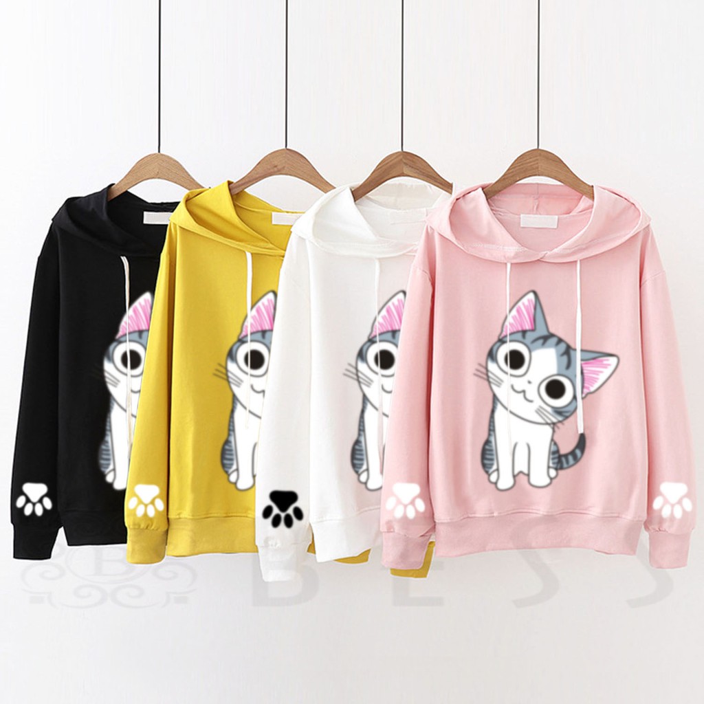 Bess - Sweater Hoodie Wanita / Sweater Hoodie Murah KIKU CAT