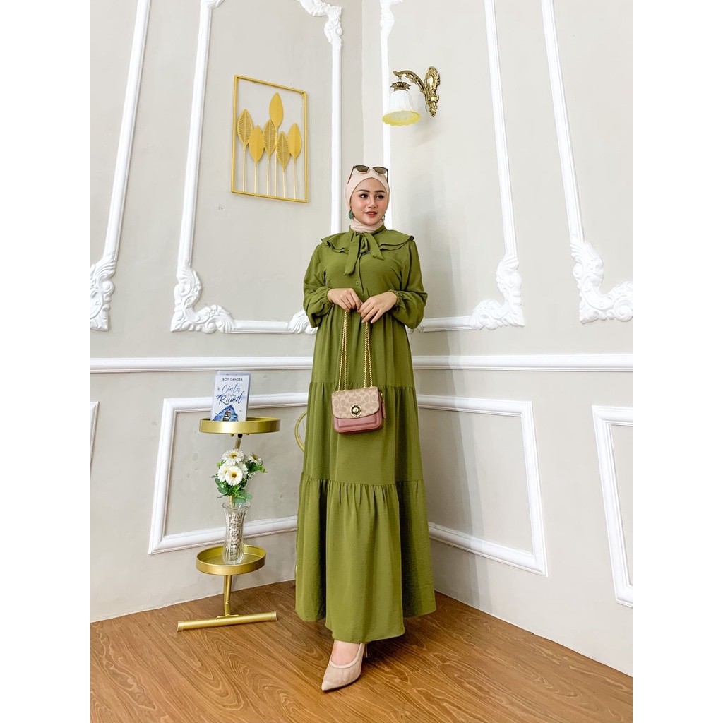 DRESS ASYIMI / Gamis wanita murah  / Dress Muslim wanita / Maxy dress muslim/ Gamis Wanita busui friendly / Gamis Wanita crinkle/ Gamis murah /  Dress wanita muslim/ Dress wanita LD105