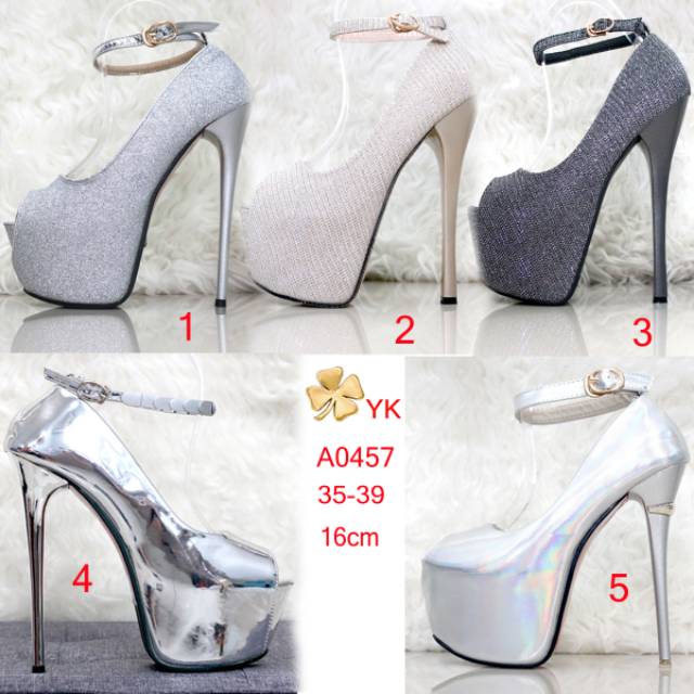 silver heels sale