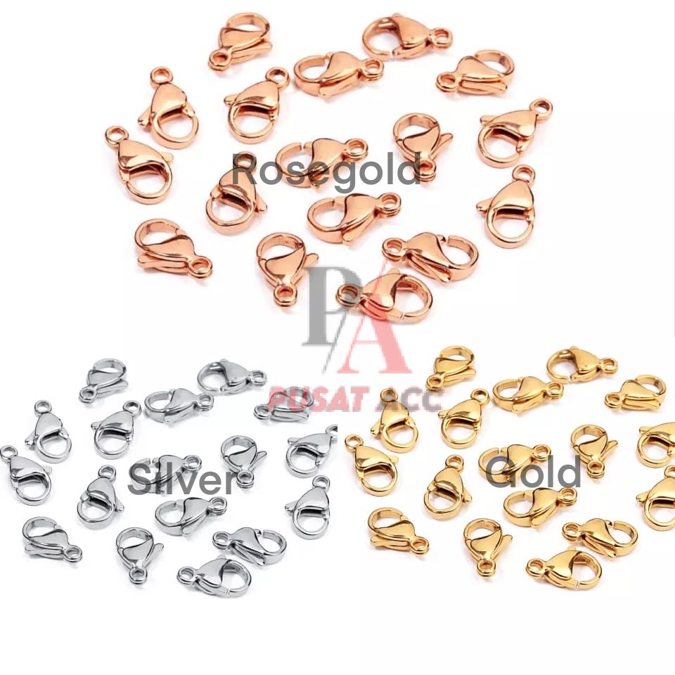 Pengait kalung kokot Udang Pengait masker Titanium Anti Karat