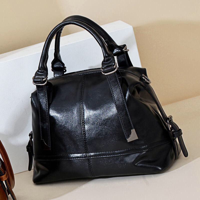 SG3192 syafniegalery tas kerja wanita bahan kulit top handle import hand bag