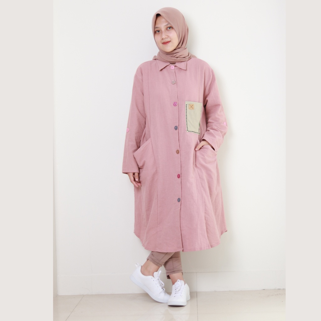 Baju wanita | Sahmura Dress Wanita Tunik Panjang