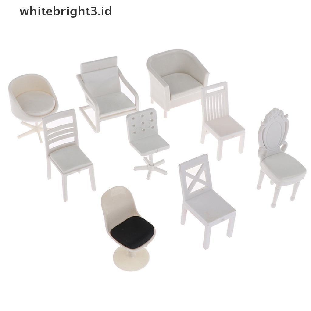 (whitebright3.id) Miniatur Kursi Sofa Skala 1: 20 Untuk Dekorasi Rumah Boneka