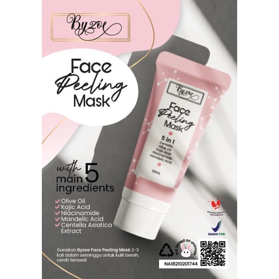 BYZOE 5IN1 FACE PEELING MASK &amp; 7IN1 FACE SPRAY