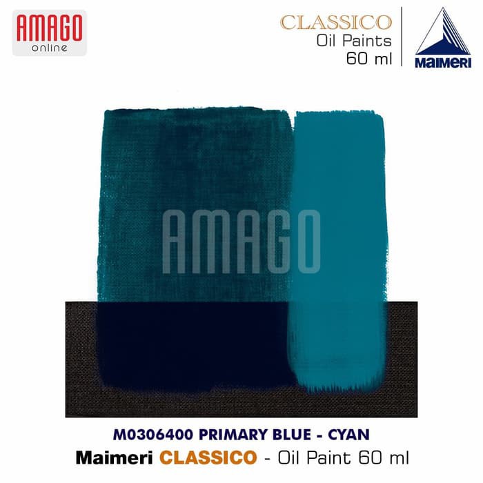 MAIMERI CLASSICO - OIL PAINT - PRIMARY BLUE - CYAN - 60ML - M0306400