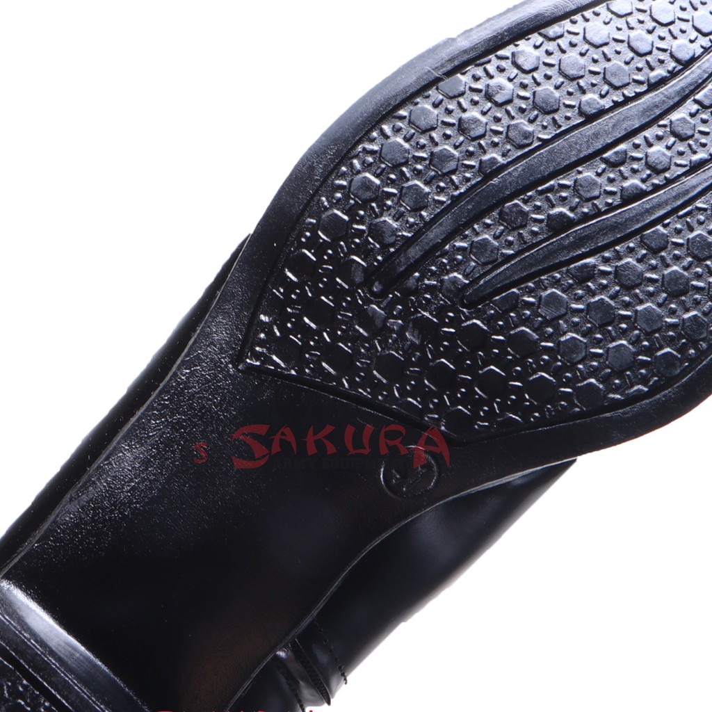 Sepatu PDH SUS Polwan Boots Resleting Hitam Doff Sepatu PDH Wanita