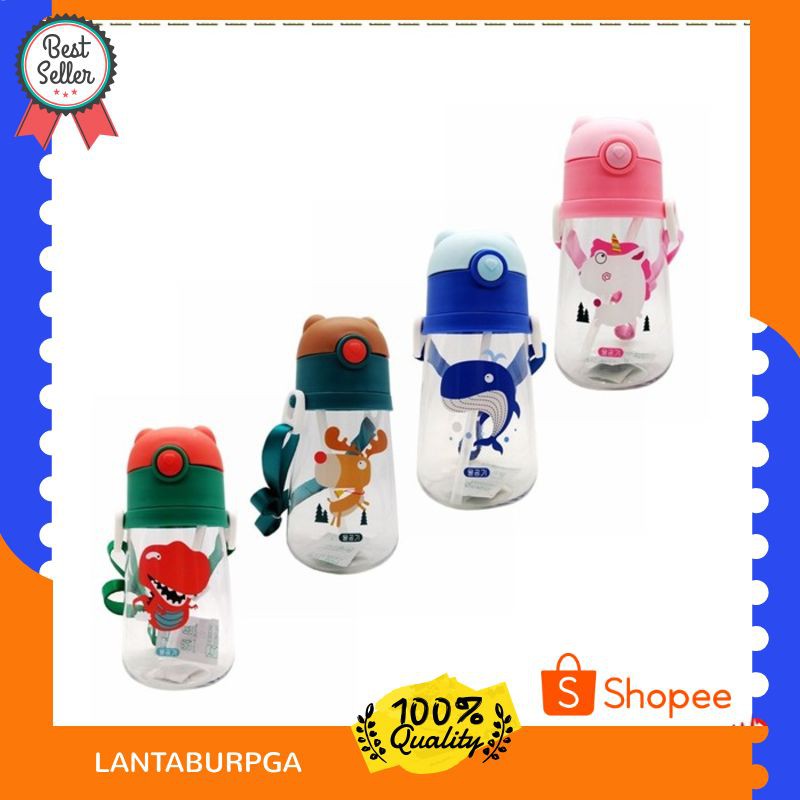 A02 Murah Botol Minum Anak Lucu Motif Bear 480ml - Botol Minum Lucu H-332 Keren