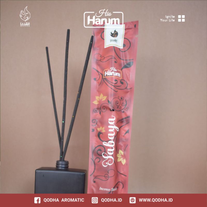 Bukhur Buhur Dupa Lidi Stick Aromaterapi QODHA Hio Harum Isi 20 Sticks Aroma SABAYA