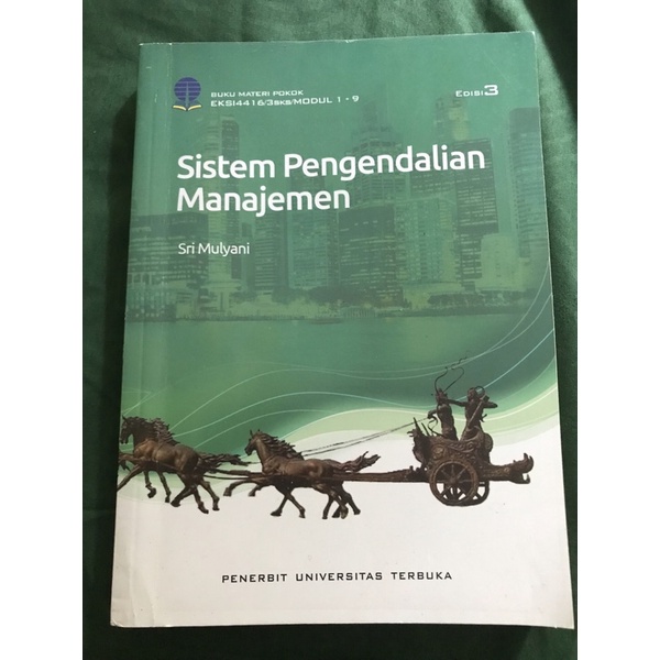 Jual Buku Eksi4416 Sistem Pengendalian Manajemen Edisi 3 Universitas ...