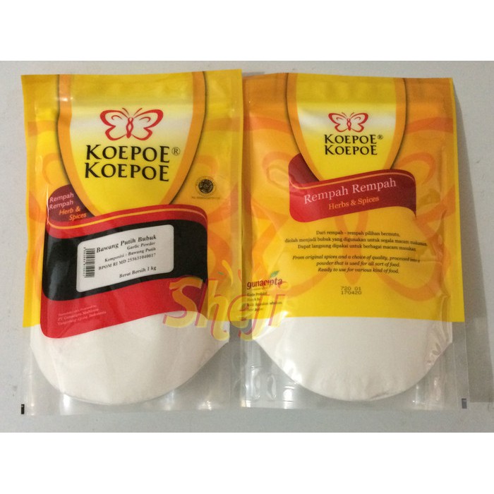 Koepoe koepoe bawang putih bubuk / garlic powder 1kg /garlic powder