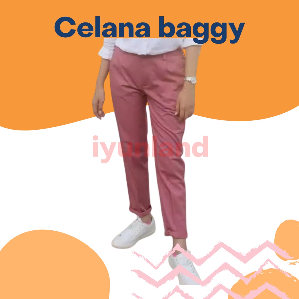 CELANA BAGGY PANTS PREMIUM AMERICAN DRILL