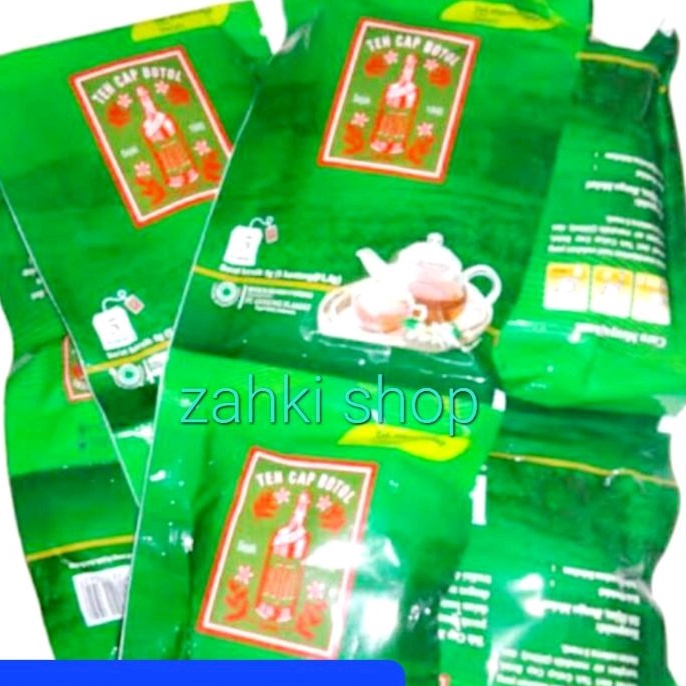 teh celup cap botol sachet hijau renceng isi 12 sachet murah